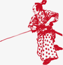 日本武士艺术素材