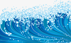 日本海浪水珠海水高清图片
