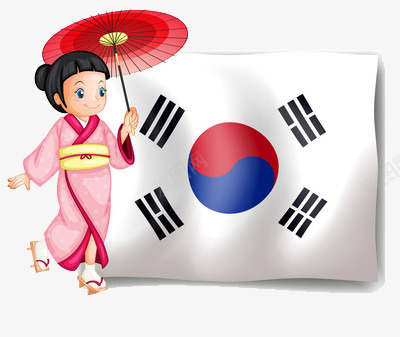 穿着和服的打伞的女子png免抠素材_新图网 https://ixintu.com 伞 和服 国旗 日本