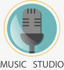 立式话筒音乐图标logo高清图片