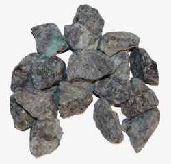 一堆石头PNG实物翡翠原石未加工高清图片