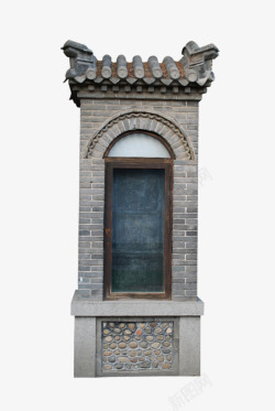 石头门框古老的门高清图片