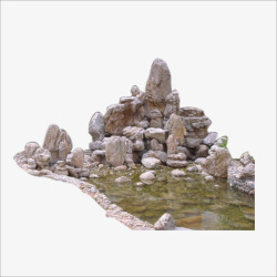 石头水池素材