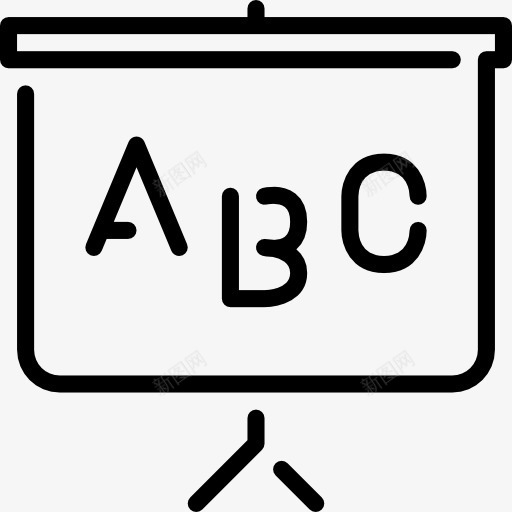 黑板图标png_新图网 https://ixintu.com 上课 学校 教育 数学 黑板