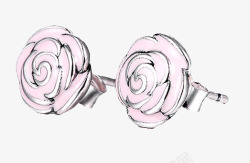 潘多拉玫瑰花款耳钉素材