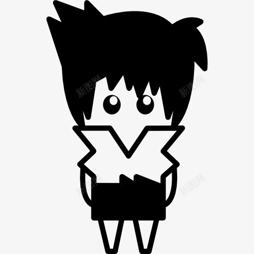 男孩与ShortTrausers图标png_新图网 https://ixintu.com 人 动画 日本 漫画
