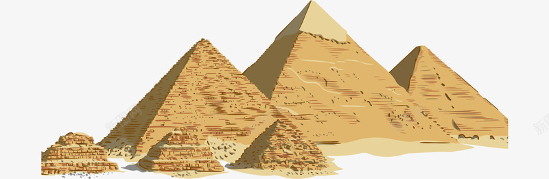 金字塔建筑png免抠素材_新图网 https://ixintu.com 埃及 旅游景点 矢量金字塔 著名建筑 金字搭