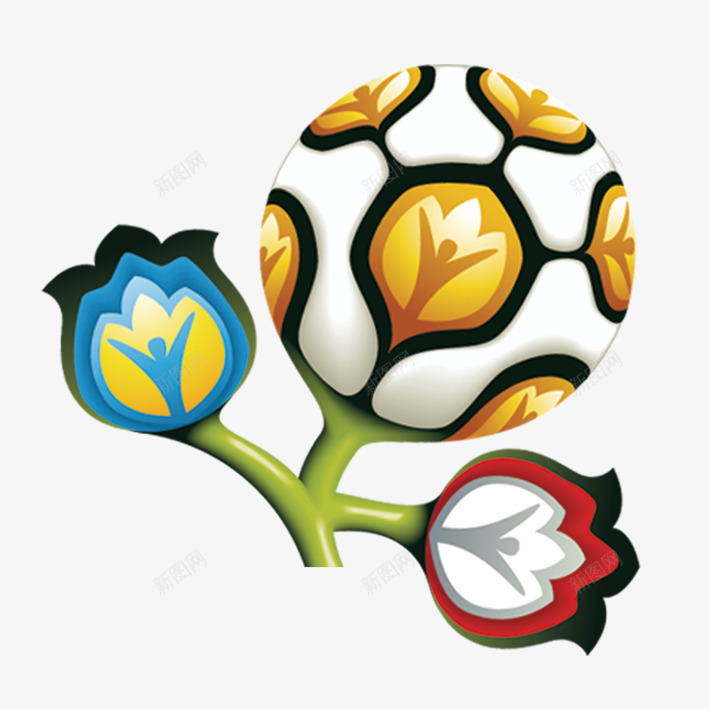 欧洲杯logo图标psd_新图网 https://ixintu.com logo 欧洲杯 足球