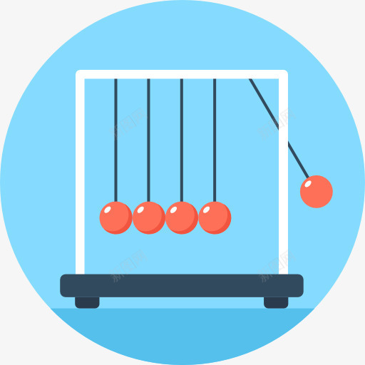 牛顿摇篮图标png_新图网 https://ixintu.com 动量 教育 牛顿摇篮 物理 能源