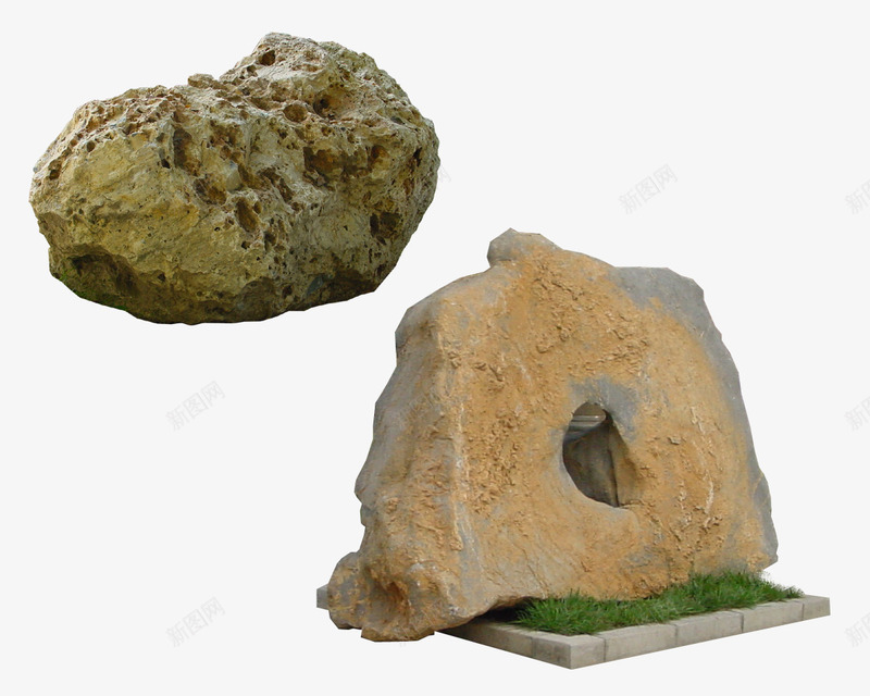 假山石头造型psd免抠素材_新图网 https://ixintu.com 园林假山后期 园林素材 石头 石头造型 石头雕塑