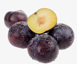 黑布林水果实物洒满水珠的黑布林高清图片