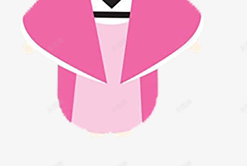 卡通女孩插图png免抠素材_新图网 https://ixintu.com 三太子 可爱 和服少女 哪吒头 娃娃 日本 民族 粉色脸颊 长睫毛
