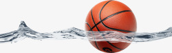 动感篮球水花和篮球高清图片