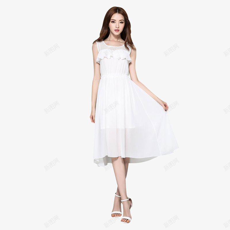 摄影摄影白色裙子png免抠素材_新图网 https://ixintu.com 摄影 白色 裙子