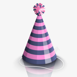 精美饰物矢量图彩色的生日装饰帽子高清图片