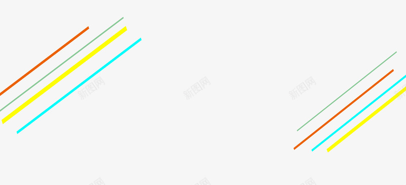 彩色几何抽象线条png免抠素材_新图网 https://ixintu.com 几何 彩色 抽象 线条