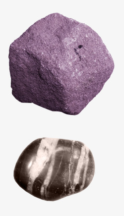 紫色钻石块紫色石头高清图片