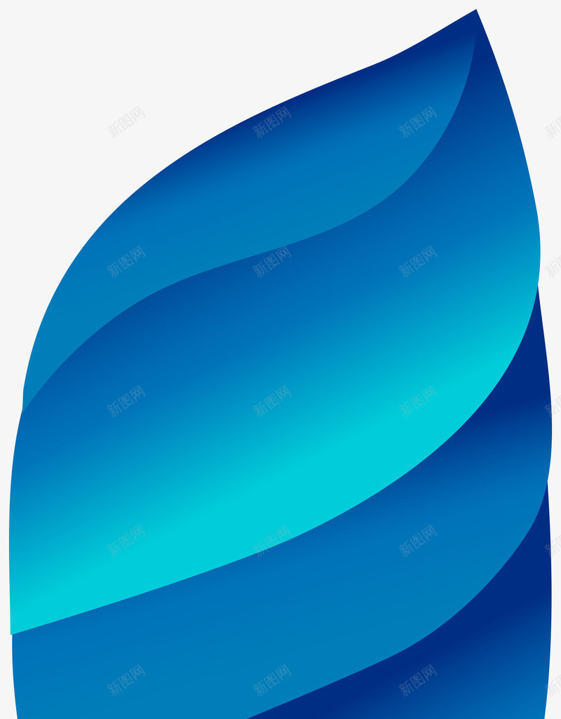 抽象彩色立体logo矢量图图标eps_新图网 https://ixintu.com 免扣png素材 叶子 抽象 蓝色 矢量图