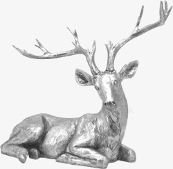 梅花鹿艺术雕塑金属梅花鹿雕塑高清图片