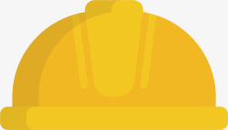 黄色消防帽矢量图素材