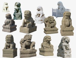 狮子雕塑素材狮子高清图片