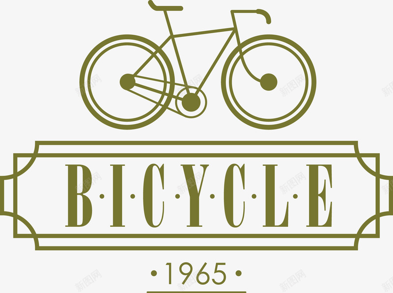欧洲旧式经典自行车品牌商标png免抠素材_新图网 https://ixintu.com 单车 旧时光 欧洲 经典
