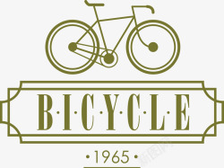 欧洲旧式经典自行车品牌商标素材