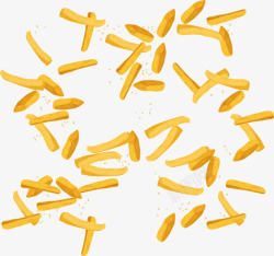 创意薯条美味黄色薯条高清图片