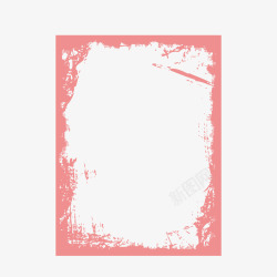 水墨文本框粉色大文本框高清图片