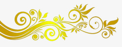 金色古典花纹素材
