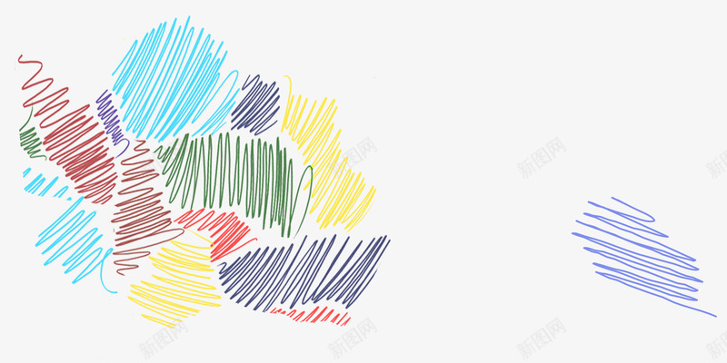彩色笔画图案png免抠素材_新图网 https://ixintu.com 儿童蜡笔画 创意彩笔画 彩色线条 水彩笔线条 蜡笔画图案