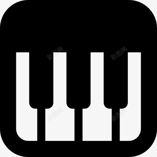 钢琴键盘图标png_新图网 https://ixintu.com 声音 游戏 钢琴 键盘乐器 音乐