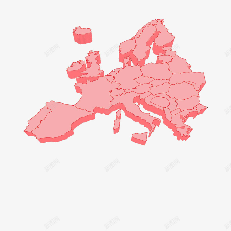 欧洲地图png免抠素材_新图网 https://ixintu.com 图 地图 欧洲
