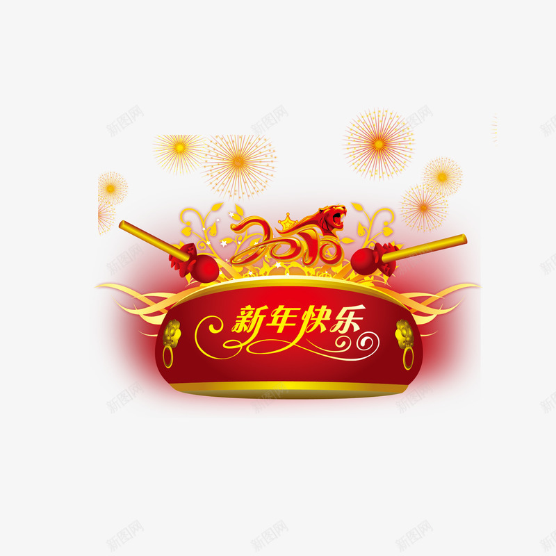 打鼓烟花喜庆png免抠素材_新图网 https://ixintu.com 喜气 打鼓 欢乐 烟花