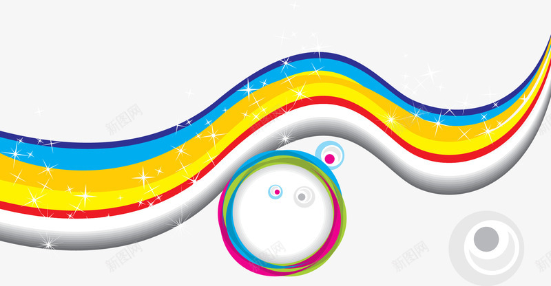 彩色流动线条png免抠素材_新图网 https://ixintu.com 彩色图案 教育背景 流动元素 装饰图案