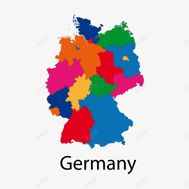 地图欧洲地图png免抠素材_新图网 https://ixintu.com Germany 国家 国家地图 地图 地图元素 平面 彩色 插画 欧洲地图