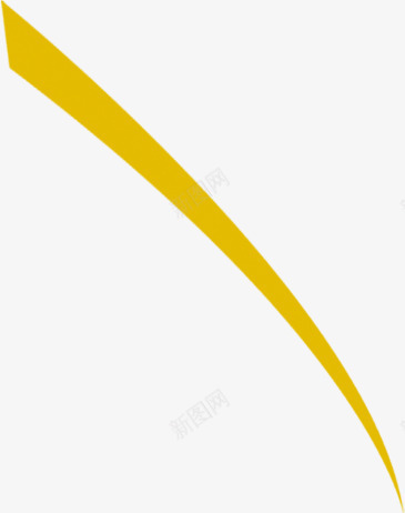 黄色条纹彩带装饰png免抠素材_新图网 https://ixintu.com 彩带 条纹 装饰 黄色