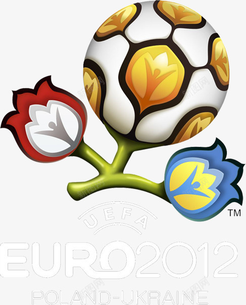 卡通足球花卉欧洲杯图标png_新图网 https://ixintu.com 卡通 欧洲 花卉 足球