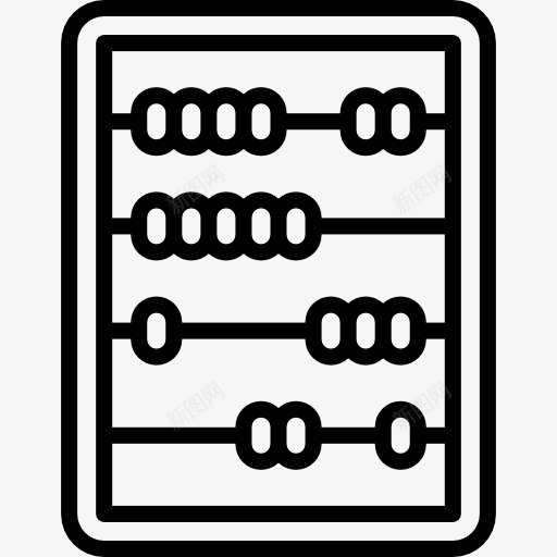 算盘图标png_新图网 https://ixintu.com 儿童 孩子 工具和用具 教育 数学 玩具 算盘 计算 计算器