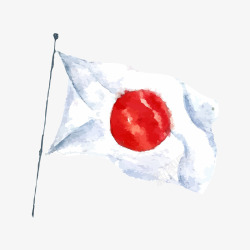 手绘日本国旗素材