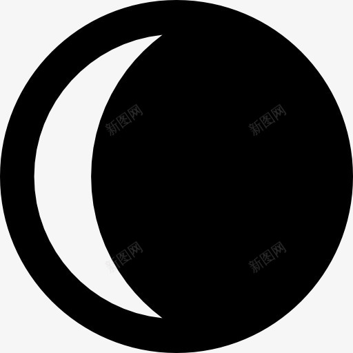 Moon图标png_新图网 https://ixintu.com 天文学 天气 天空 季度 月亮 月亮的阶段 第一季度