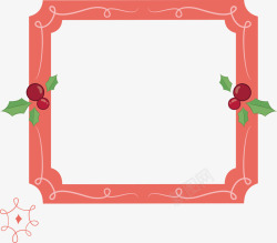 粉红色相框圣诞节粉红色相框高清图片