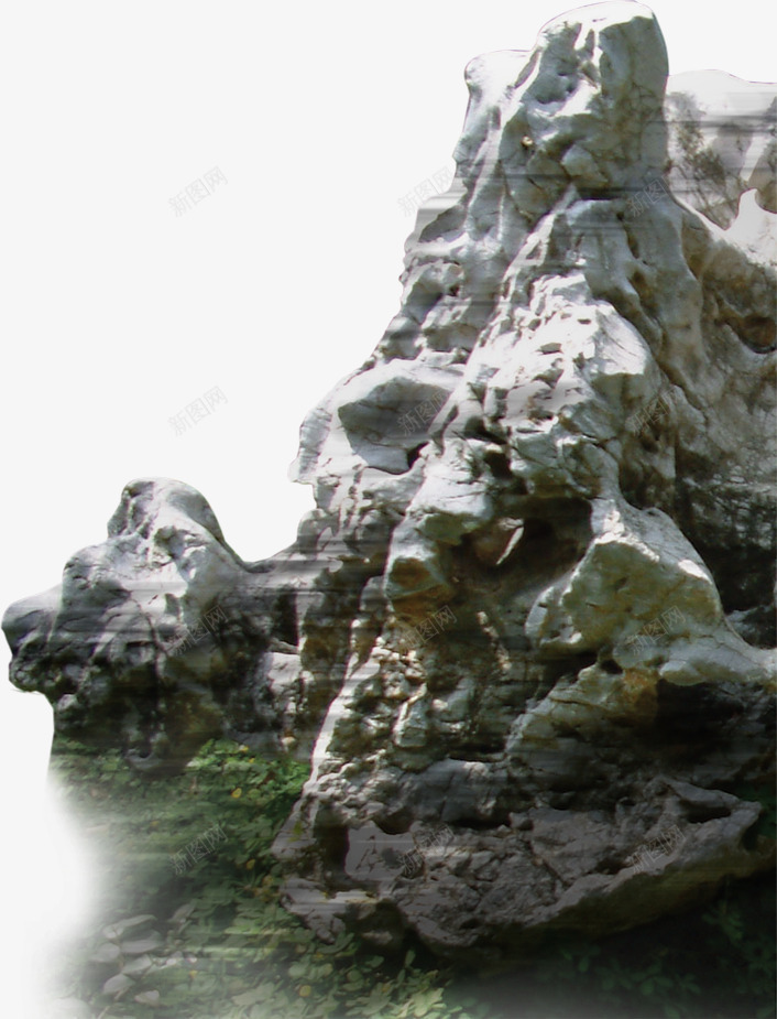 公园景观石头假山png免抠素材_新图网 https://ixintu.com 假山 公园 景观 石头
