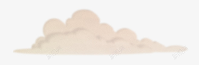 米色白云漂浮物png免抠素材_新图网 https://ixintu.com 云朵 天空 暖色系 米白色