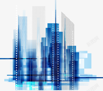 抽象炫彩梦幻城市png免抠素材_新图网 https://ixintu.com 剪影 城市 扁平 抽象 梦幻 炫彩