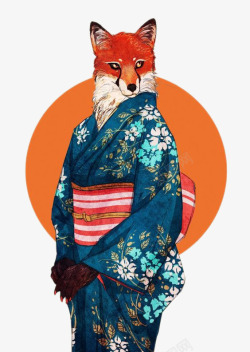女狐人日本女装束素材