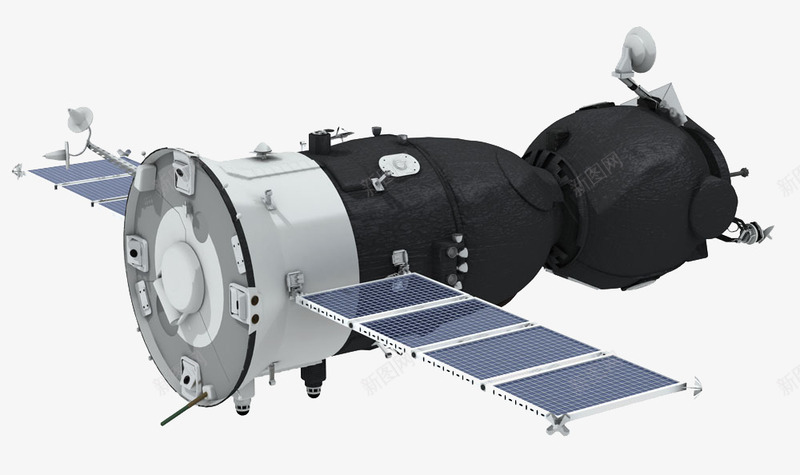 卫星png免抠素材_新图网 https://ixintu.com 人造卫星 信号发送 高清大图 黑色