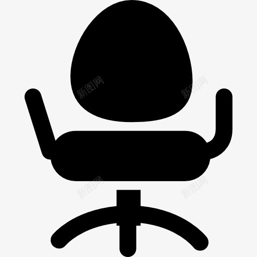 椅子图标png_新图网 https://ixintu.com 坐椅子 工具 教育 教育图标 椅子 黑色剪影