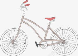 坐垫手绘素描自行车高清图片