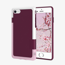 粉红色苹果樱色手机壳的iPhone7高清图片